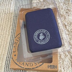 Caribbean Joe RFID Safe Hardcase Wallet - Dark Blue